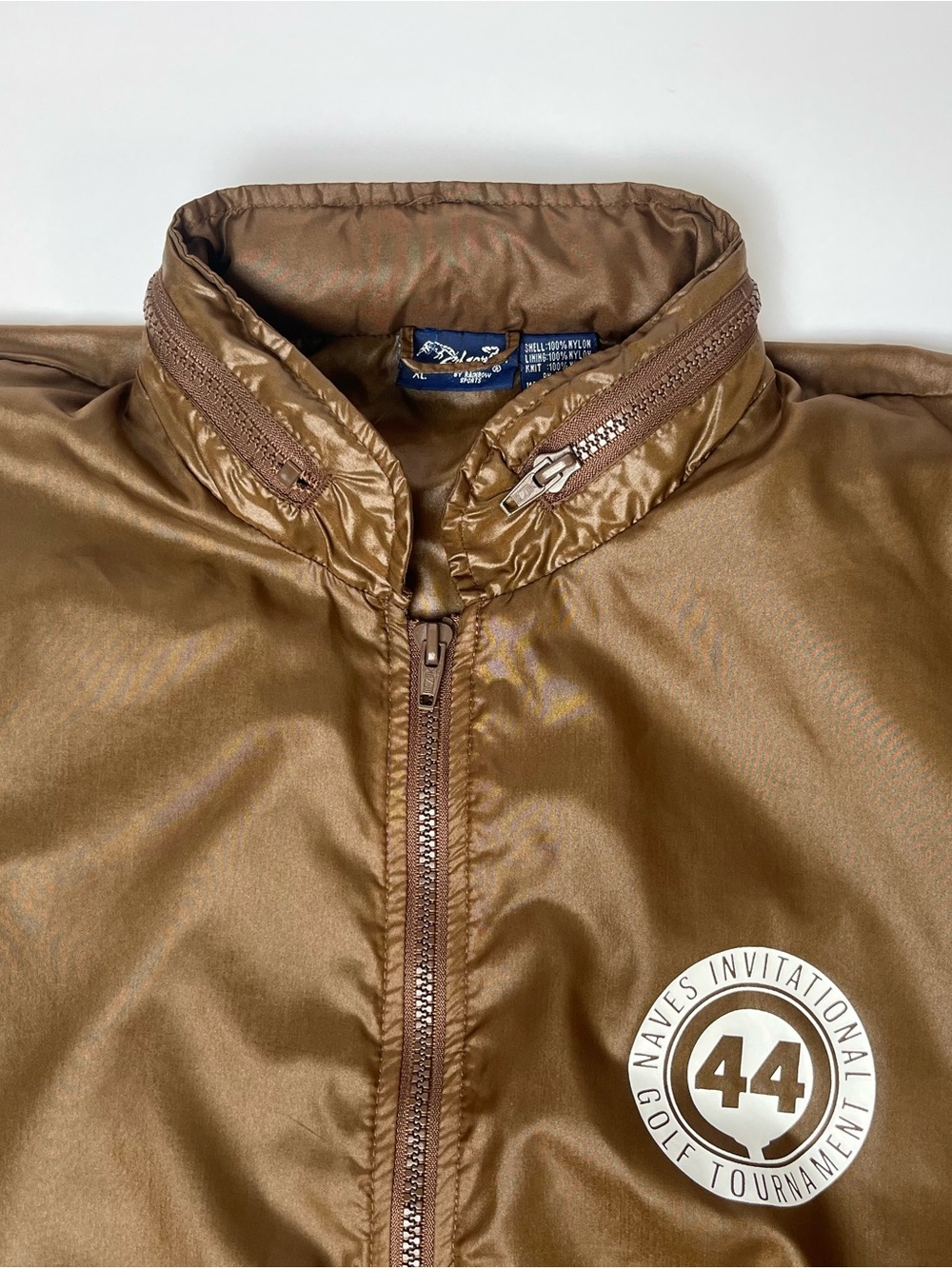 Men's Brown Lightweight Windbreaker Jacket - Golf Tournament 44